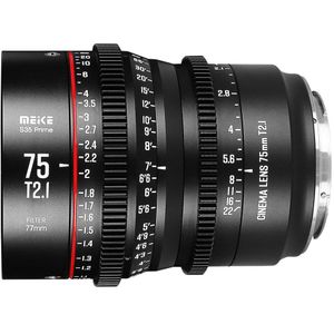 Meike - MK-75mm T2.1 S35 - Canon EF-mount Objectief - Zwart - 13 Elementen