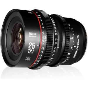 Meike - MK-25mm T2.1 S35 Prime - Objectief - Canon EF-mount - Cine Lens
