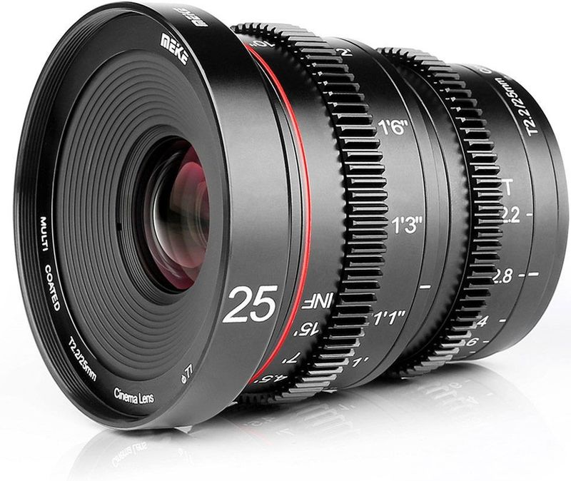 Meike - MK-25mm T2.2 - Canon RF-mount Objectief - Groot Diafragma - Handmatige Scherpstelling