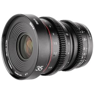 Meike - MK-35mm T2.2 - MFT-mount Objectief - Cinemalens - Wijd Diafragma T2.2