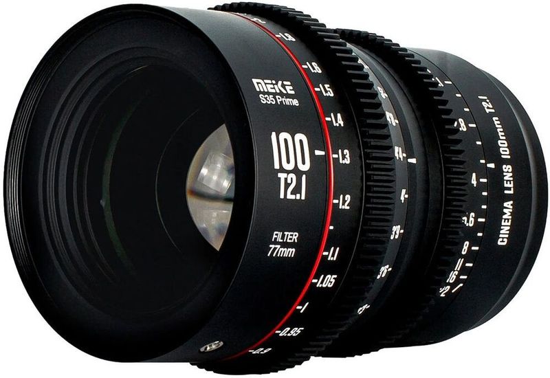 Meike - MK 100mm T2.1 - Objectief - EF-mount - Snel Diafragma