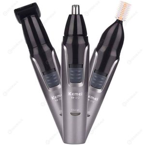 Kemei - neus, oor en wenkbrauw trimmer - 3 in 1 – oplaadbaar