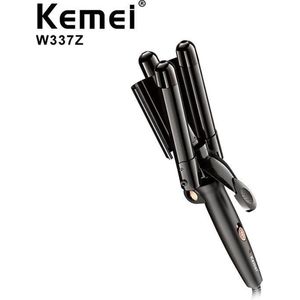 Kemei Professional - KM- W337Z - Golvenkrultang - Inklapbaar - Zwart
