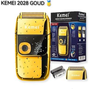 Kemei 2028 Shaver Scheerapparaat -Kemei Shaver - Scheerapparaat - Scheren - Gold Edition