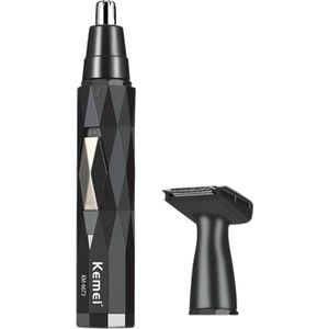 Kemei - Neustrimmer - neus, oor en wenkbrauw trimmer - 2 in 1 - oplaadbaar