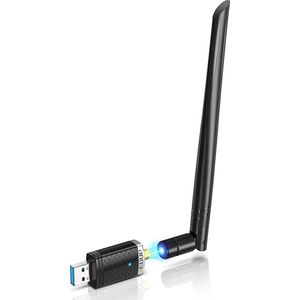 EDUP USB 3.0 WiFi Adapter - Laptop - Dual Band - High Speed 2.4GHz 5.8GHz - WiFi-ontvanger - Hoge Snelheid Draadloos