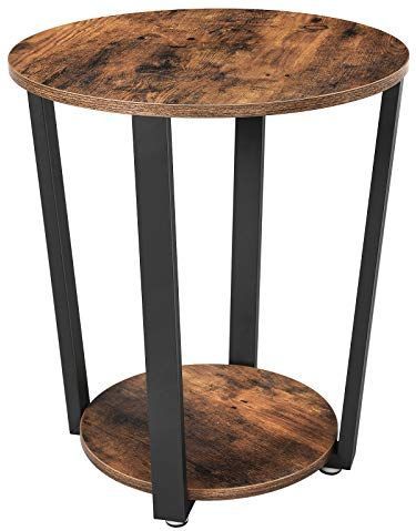 VASAGLE Beistelltisch braun 50,0 x 50,0 x 57,0 cm