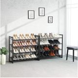 SONGMICS Schuhregal schwarz 92,5 x 30,7 x 163,5 cm