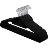 Kledinghanger - Zwart - Kunststof - Set van 10