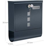 Brievenbus - Antraciet - Staal - Met Sleutel