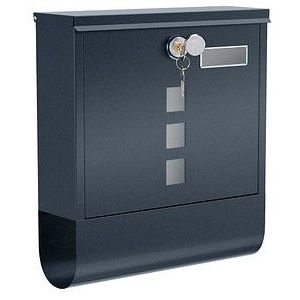 Brievenbus - Antraciet - Staal - Met Sleutel