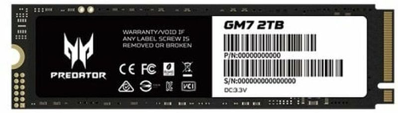 Acer - Predator GM7 - 2 TB SSD - PCIe 4.0 - NVMe 2.0