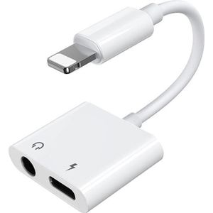 Joyroom Adapter USB Lightning - Jack 3.5mm + Lightning wit (6956116718978)