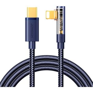 Joyroom Kabel voor USB-C Lightning Angle 20W 1.2m S-CL020A6 (blauw)