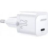 Joyroom JR-TCF02 Mini 20W USB-C Power Delivery Charger (White)