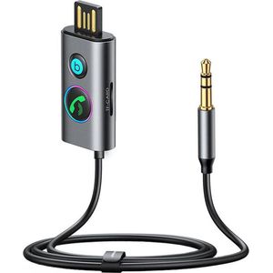 SB Bluetooth Aux Receiver Ontvanger - Auto - Bluetooth 5.3 Zender - draadloos ontvanger Transmitter luister draadloos naar muziek - Kabel - Handsfree bellen telefoon aan uit knop SD Kaart aansluiting bass aan uit knop op de apparaat