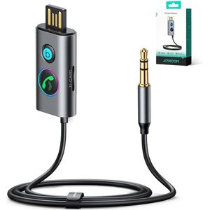 Joyroom - JR-CB6 - USB Bluetooth Aux Ontvanger - Donkergrijs - Bluetooth 5.3