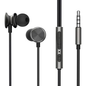 Joyroom - In Ear Oordopjes - Zwart - 120cm 3,5mm Audiokabel