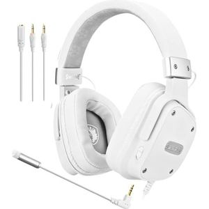 SADES Snowwolf SA-722S gaming headset wit, wit, 18,5 cm x 9 cm x 26,5 cm