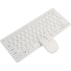 Mini keyboard - Mouse - Toetsenbord - Muis - K-03 - Draadloos - Wireless - Wit / White - USB