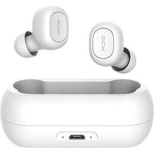 QCY T1C Volledig draadloos In-Ear oordopjes (WIT) - Bluetooth 5.0 - Meer dan 20 uur gebrui