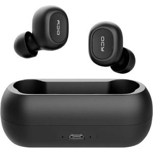 QCY T1C Volledig draadloos In-Ear oordopjes (ZWART) | Bluetooth 5.0 | Meer dan 20 uur gebruik