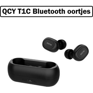 QCY T1C Draadloze Oordopjes Bluetooth V5.0 - Zwart
