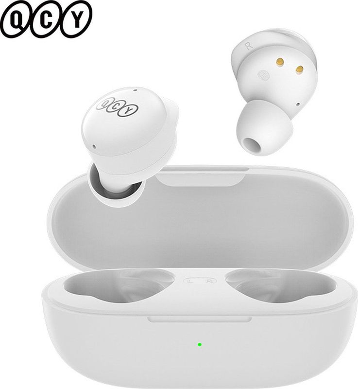 QCY T17 Bluetooth Oortelefoon - True Wireless - Wit