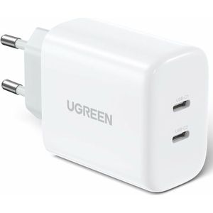 Oplader - Dubbel USB C - 40W - Zwart - Compatibel met iPhone en Galaxy