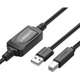 Kabel für Drucker, Scanner, usb-b - usb-a 2.0, 15 m, schwarz