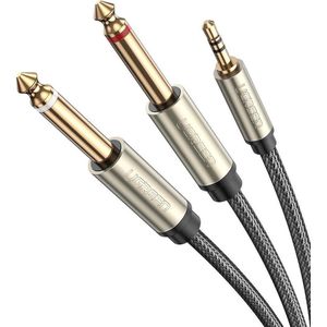 UGREEN 10618 audio kabel 3 m 3.5mm 2 x 6.35mm Zwart