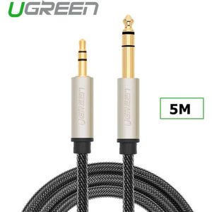 UGREEN Cable Jack 3.5mm - Jack 6.3mm 5m zilver (UGR548GRY)