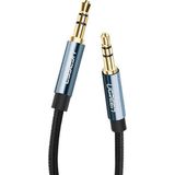 Ugreen - AUX - audiokabel, rechte stekker, 3,5 mm minijack, 1,5 m, blauw - (AV112)