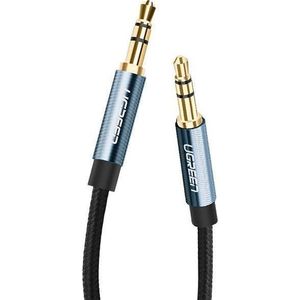 Ugreen - AUX - audiokabel, rechte stekker, 3,5 mm minijack, 1,5 m, blauw - (AV112)