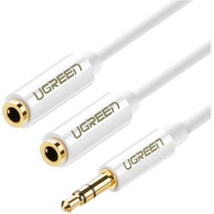3.5mm Male to 2 x 3.5mm Female Slim Stereo Splitter