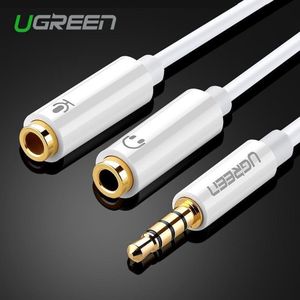Ugreen 10789 audio kabel 0,15 m 3.5mm 2 x 3.5mm Wit