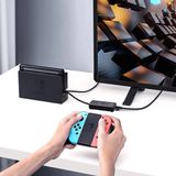 UGREEN USB 2.0 Hub RJ45 Ethernet Adapter - 3+1 Poorten Zwart