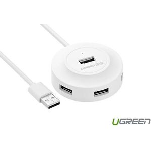 USB 2.0 Hub - 4 Poorten - 80CM - Rubber