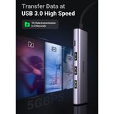 UGREEN Hub Adapter USB naar 4x USB en USB-C voor Laptop/MacBook
