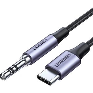 UGREEN Kabel USB USB-C - mini Jack 3.5 mm 1 m grijs (UGR440GRY)