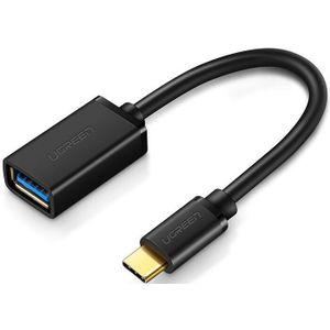 UGREEN USB-C naar USB-A 3.0 Adapter On The Go Kabel Zwart