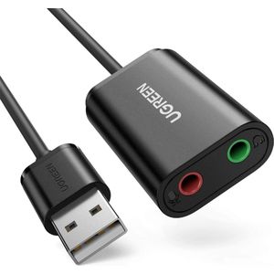 UGREEN Externe USB Geluidskaart Voor Koptelefoon en Microfoon