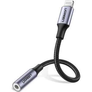 UGREEN - Apple Lightning Naar 3.5mm Jack Adapter - MFi Gecertificeerd