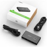 UGREEN - USB 2.0 sharing switch met 4 poorten - zwart