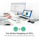 UGREEN Sharing Switch USB 3.0 Schakelaar met 4 USB Poorten Zwart
