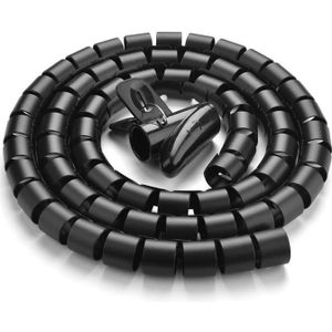 Kabel-Organizer-Abdeckung, 5 m, schwarz