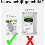 UGREEN - Externe Harde Schijf Behuizing - Zwart - SATA HDD/SSD - USB 3.0