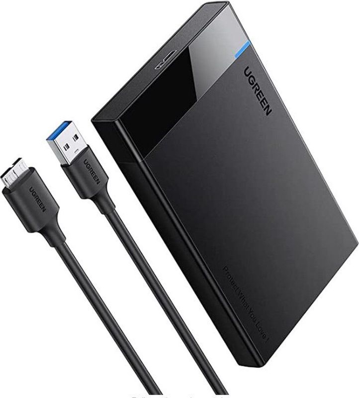 UGREEN - Externe Harde schijf behuizing voor 2'5"" SATA HDD/SSD - USB3.0 - Zwart