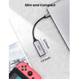 Ugreen USB-C Gigabit Ethernet-adapter - 10/100/1000 Mbps - 20cm - Grijs