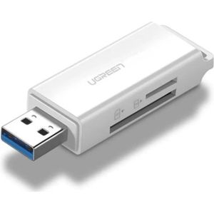 Ugreen 40753 geheugenkaartlezer USB Wit